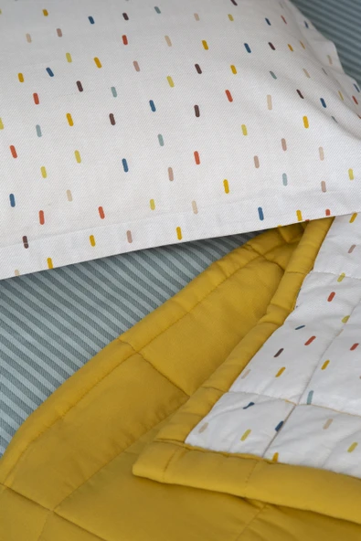 Tek Kişilik Yatak Örtülü Set Luvi - 5