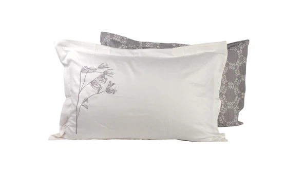 Çift Kişilik Crown Gray Timeless Yatak Örtüsü Nevresim Prime Set - 7