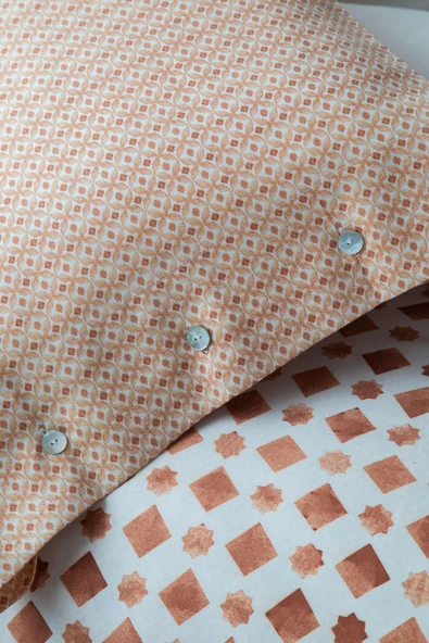 King Size Terra Terracota Tencel Nevresim Takımı - 4