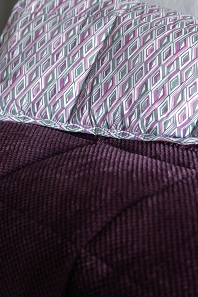 Çift Kişilik Lowel Mürdüm Uyku Seti - 2