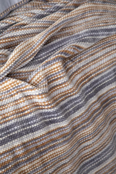 Tek Kişilik Lizbon Gri Yatak Örtülü Nevresimli Set - 3