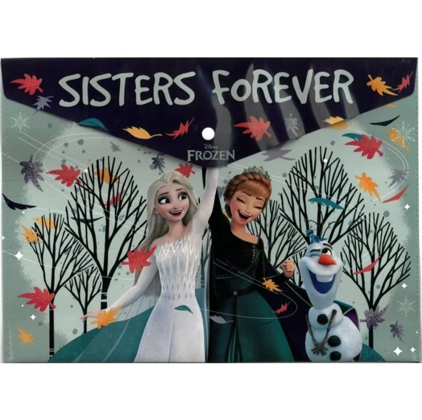 Lisanslı Frozen A4 Çıtçıtlı Dosya Sisters Forever ürün görseli