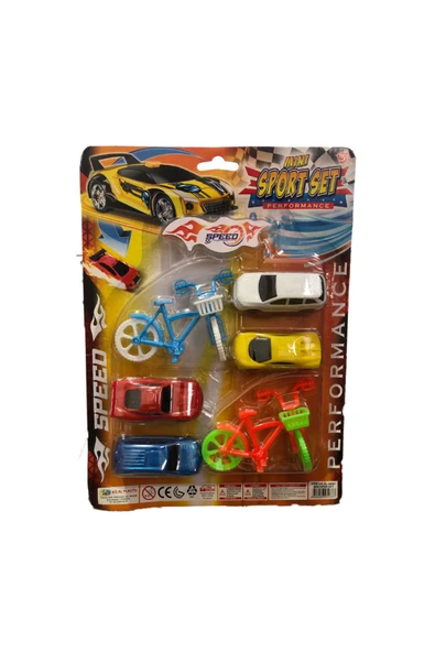 Mini Bisklet ve Arabalı Spor Seti - Resim 4