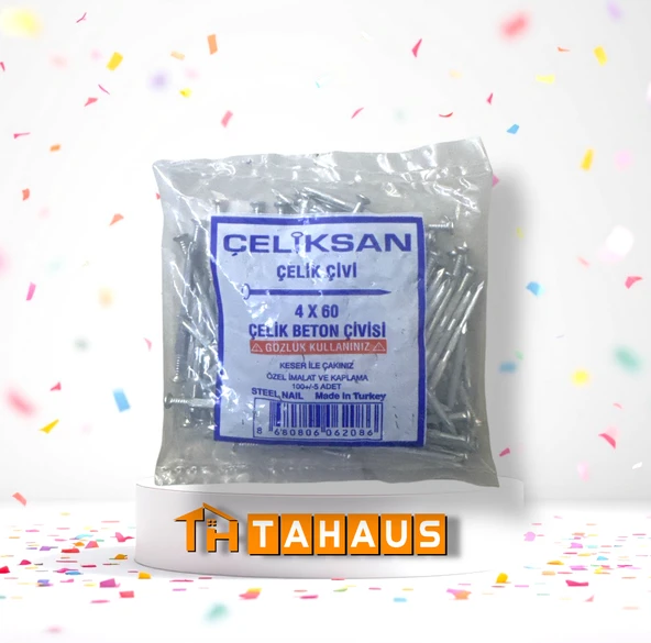 Çeliksan Çelik Beton Çivisi 4x60 (100 ADET) - 1