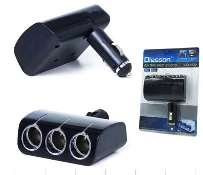 Ayt Olesson 1520 12-24V 3Lü 120W Araç Oto Tır Çakmak Çoklayıcı Çakmaklık Çoğaltıcı ürün görseli