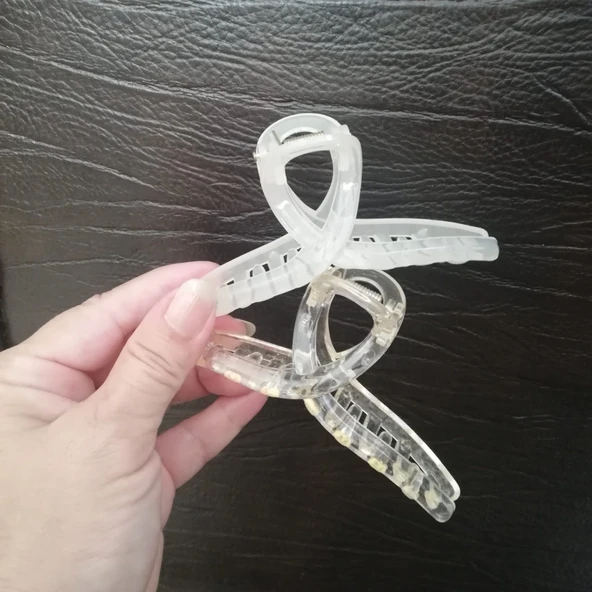 İkili Mandal Toka (Krem)