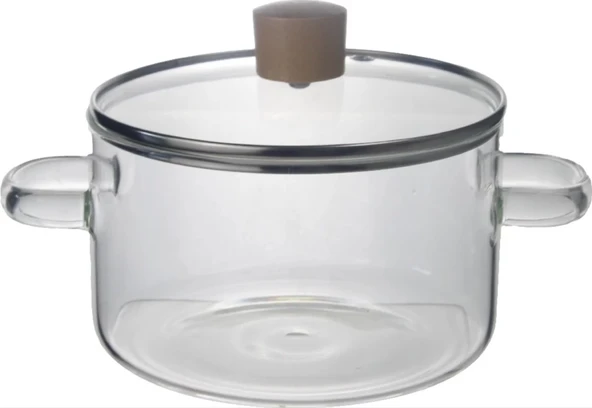 Borosilikat Cam Tencere Ocağa, Mikrodalgaya ve Seramik Isıtıcıya Konulabilir - Resim 5