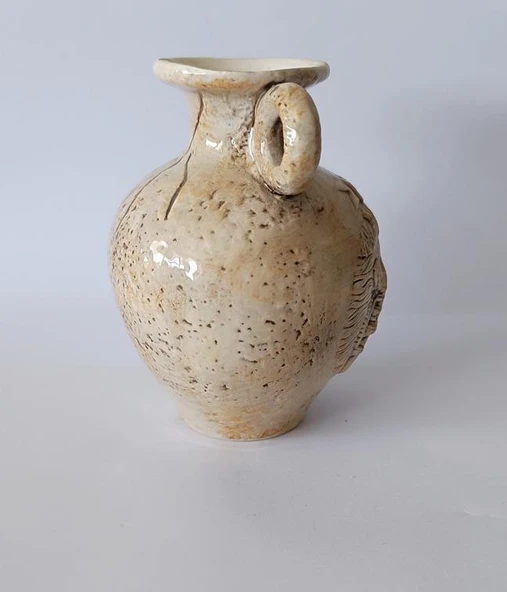 Vazo Çini Otantik Ev Dekorasyonu Ofis Çiçeklik Masa Süsü - 5