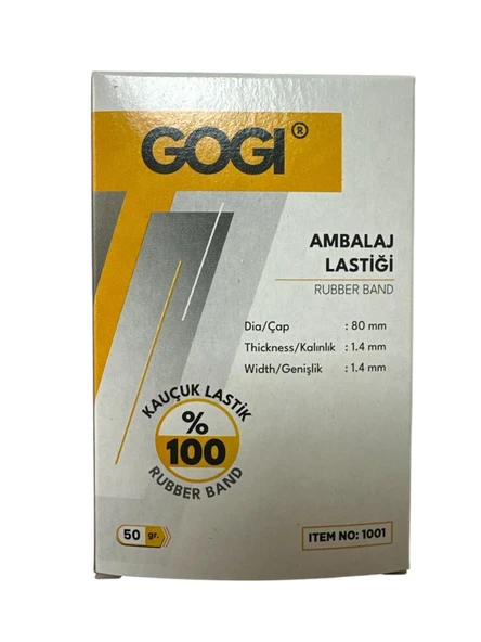 Ambalaj, Paket Lastiği 50 gr %100 Kauçuk