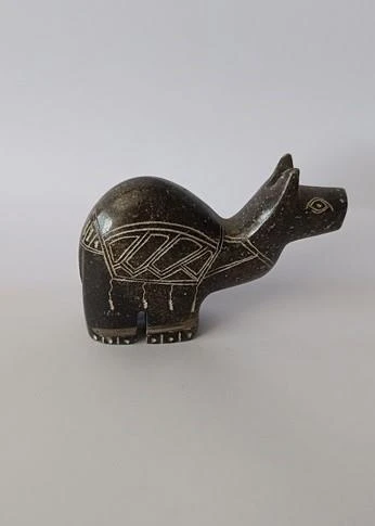 Deve Biblo Doğal Siyah Onix Taşı Mermer Hayvan Heykel Ev Ofis Masa Süsü Dekoratif Obje - Resim 9