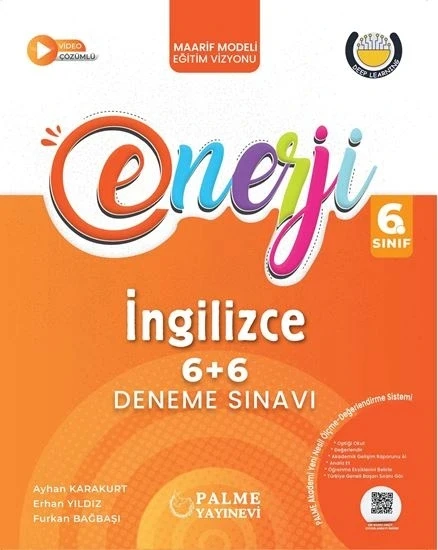 Palme 6.Sınıf Enerji 6+6 İngilizce Deneme Sınavı Yeni ürün görseli