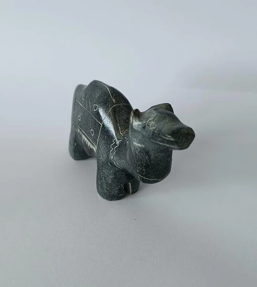 Deve Biblo Doğal Siyah Onix Taşı Mermer Hayvan Heykel Ev Ofis Masa Süsü Dekoratif Obje - Resim 7