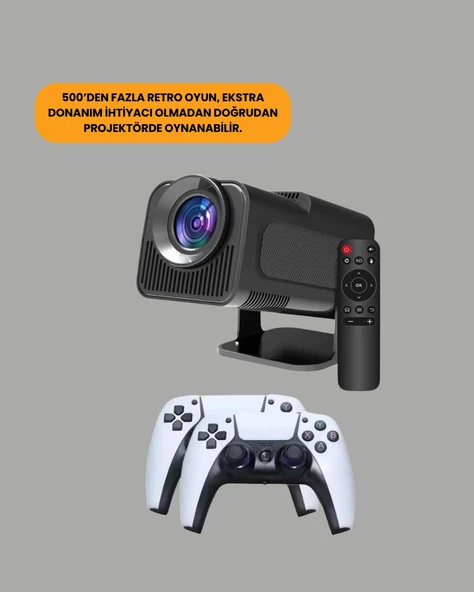 Taşınabilir Full HD Projektör - 1 GB RAM, 8 GB Hafıza - Resim 4