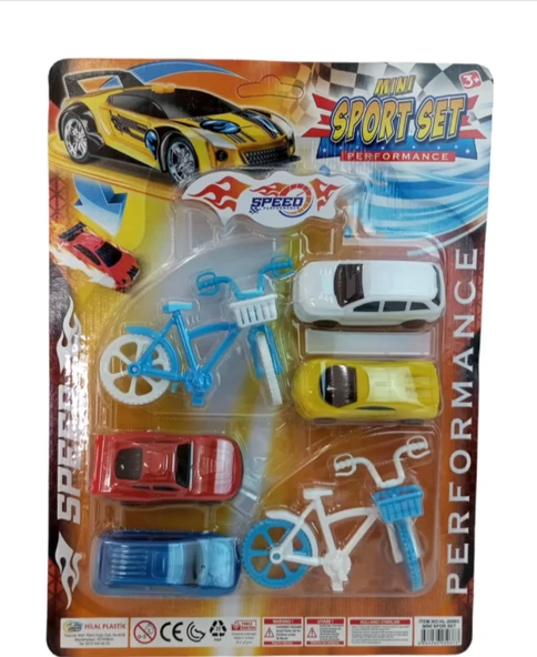 Mini Bisklet ve Arabalı Spor Seti - Resim 3