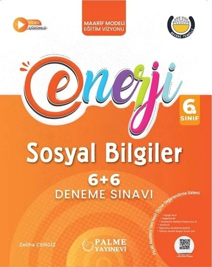 Palme 6.Sınıf Enerji 6+6 Sosyal Bilgiler Deneme Sınavı Yeni ürün görseli