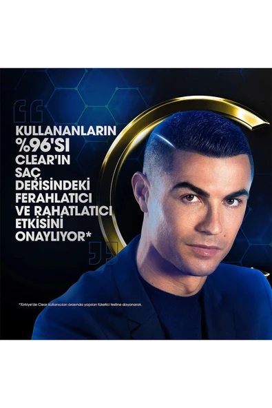 Clear 350 Ml Men Şampuan CR7 Kepeğe Karşı x3 Adet - 8