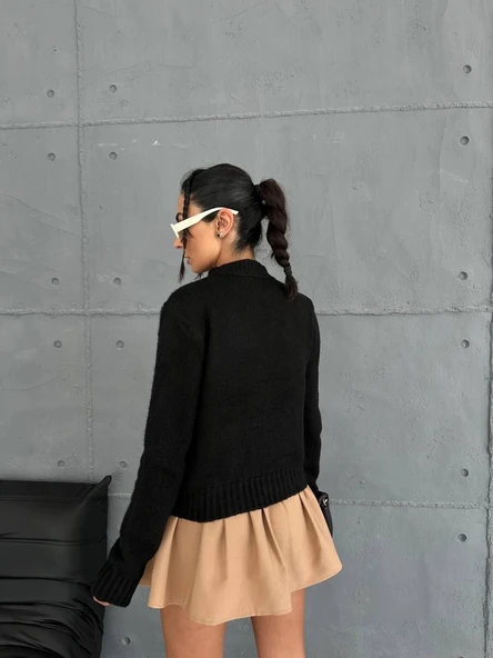 Cepli triko kazak siyah - 4