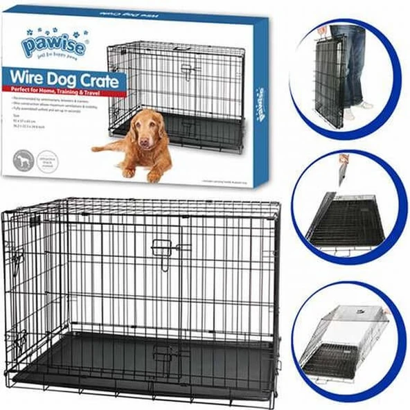 Pawise Metal Köpek Kafesi 78x48x55 Cm ürün görseli