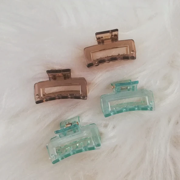 4'lü Kahve-Yeşil Toka Seti