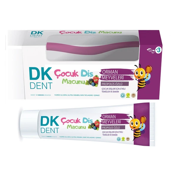 Dk Dent Diş Macunu 75ml+Diş Fırça Çocuk Orman M - 1