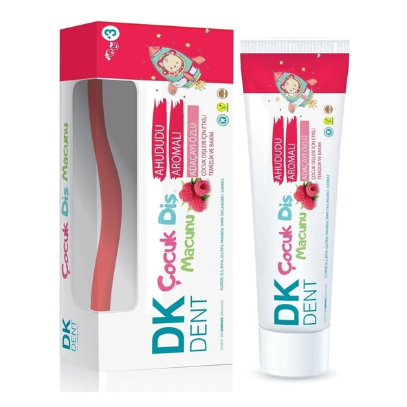 Dk Dent Diş Macunu 75ml+Diş Fırça Çocuk Ahududu - 1