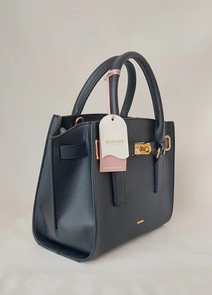 252AÇ315 Model Sarach Marka Siyah Renk El ve Omuz Çantası - 2