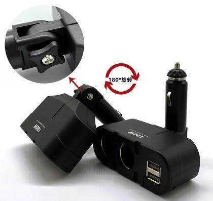 Ayt Olesson 1652 12-24V Çiftli Çift Usbli 100W Araç Oto Tır Çakmak Çoklayıcı Çakmaklık Çoğaltıcı ürün görseli