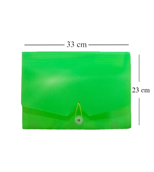 Körüklü Dosya 13 Bölümlü Cepli - Yeşil - 4