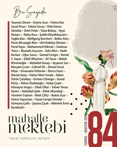 Mahalle Mektebi Dergi 84.Sayı Temmuz-Ağustos 2025 - Resim 2