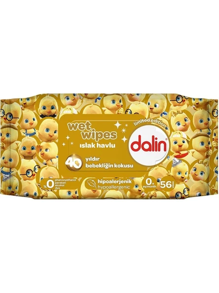 Dalin Islak Havlu Kapaklı 56 Lı x 3 Paket = 168 Yaprak - Resim 5