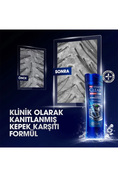 Clear Men Kepeğe Karşı Etkili Şampuan Yoğun Arındırıcı 350 ml X3 - 4