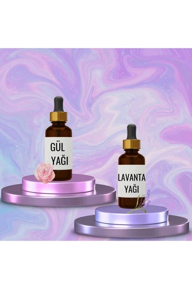 Gül Yağı 20 ml ve Lavanta Yağı 20 ml ürün görseli