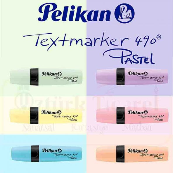 Pelikan 490 Fosforlu Kalem Pastel Renkler