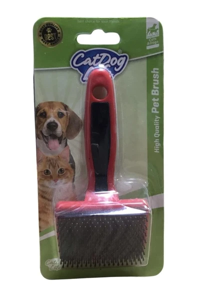 Catdoglife Kedi Ve Köpek Için Masaj Uçlu Tarama Fırçası 12x5 Cm ürün görseli