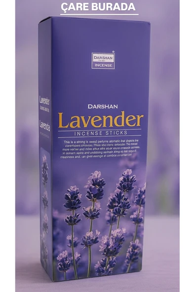 Darshan Incense - Lavender 20'li Çubuk Tütsü (Lavanta) ürün görseli