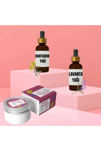 Kantaron Yağı 20 ml Lavanta Yağı 20 ml Sarı Kantaron&Lavanta Yağı Balsam 50 ml