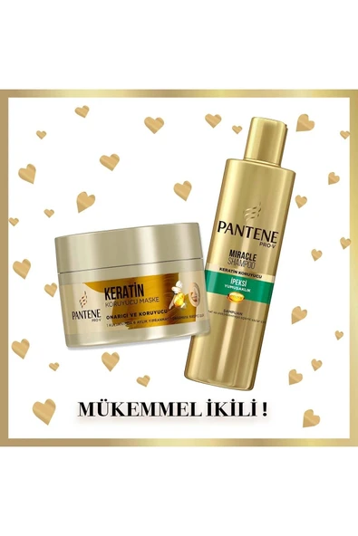 Pantene Miracle Şampuan Ipeksi Yumuşaklık Keratin Koruyuculu Elektriklenmeye Eğilimli Saçlar 250 ml - Resim 2
