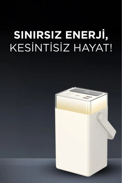 1061 60.000 mAh Type-C Lightning 22,5 W Hızlı Şarj RGB Led Işıklı Powerbank - 5