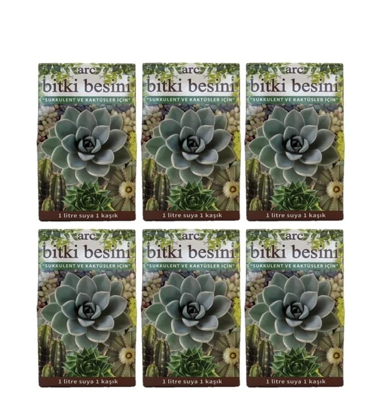 Omnipazar SO-BESK Sukulent ve Kaktüs Bitki Besini 6 x 100 gr - 1