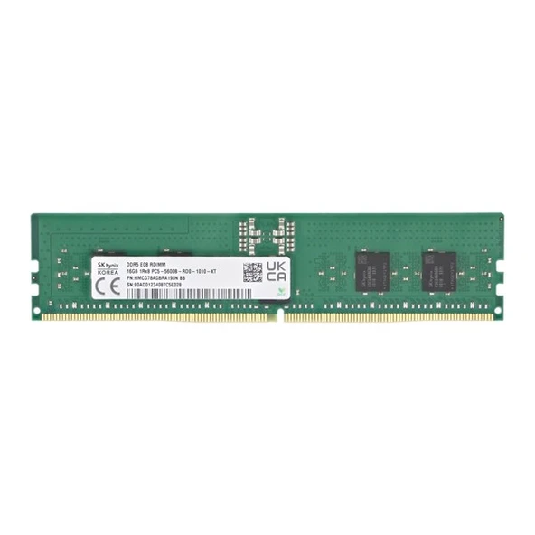 DELL DDR5 ECC RDIMM 16GB 5600MHz HMCG78AGBRA190N 2Rx8 Sunucu Ram ürün görseli