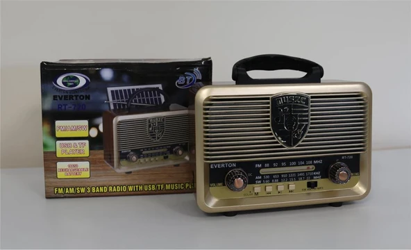 Everton RT-720 Bluetooth-USB-SD-FM Nostaljik Radyo ürün görseli