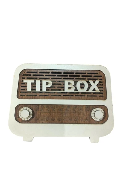 Nostaljik Hoparlör Radyo Görünümlü Ahşap Kumbara Tipbox Tip Box - 2