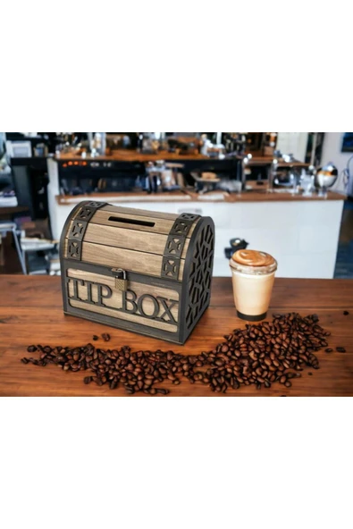 Klitli Tip Box Bahşiş Kutusu Ve Kumbara Sandık Tipi Tipbox - Resim 8