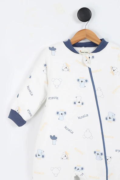 Koala Desenli Astarlı Uzun Kollu Pamuklu Kışlık Çocuk Erkek Bebek Uyku Tulumu 2.5 Tog 2 3 4 5 6 Yaş - 4