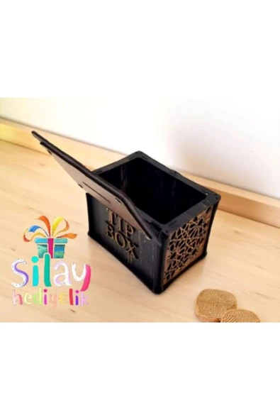 Bahşiş Kutusu Sandık Tip Box Kmbara Tibbox ( Telefon Tutucu Hediyemizdir.) - 6