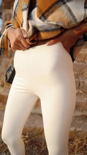 Kadın Yüksek Bel Içi şardonlu Fırsat ürün Toparlayıcı Tayt - Resim 3