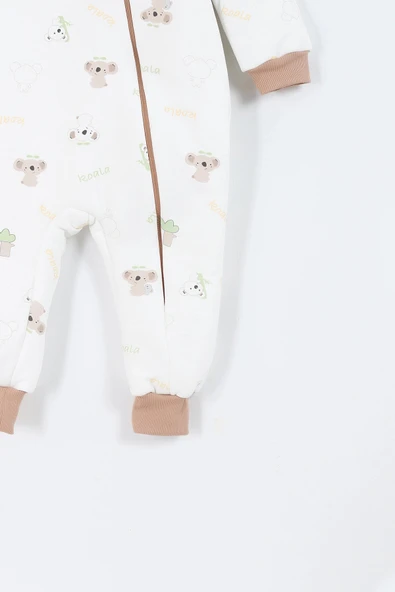 Koala Desenli Astarlı Uzun Kollu Pamuklu Kışlık Çocuk Erkek Bebek Uyku Tulumu 2.5 Tog 2 3 4 5 6 Yaş - 7