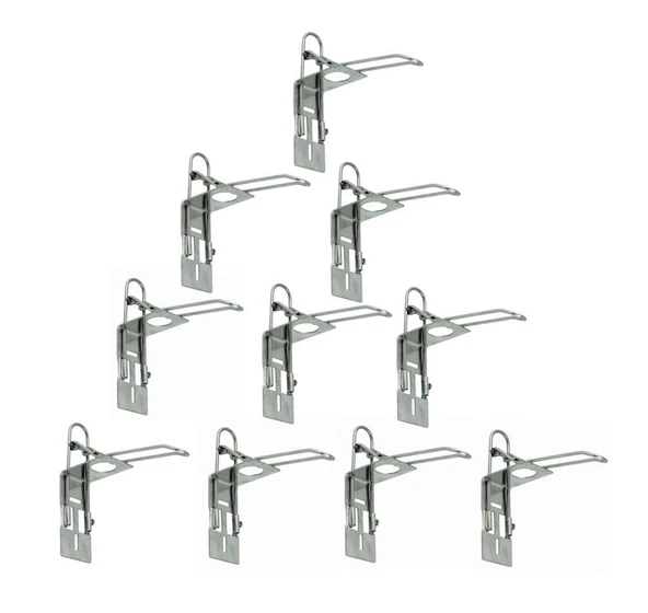 Omniwash Krom Dirsek Basmalı Dezenfektan Duvar Askı Aparatı 10 Adet