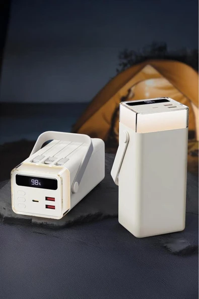 1041 40000 mAh Type-C Lightning 22,5 W Hızlı Şarj RGB Led Işıklı Powerbank - 8