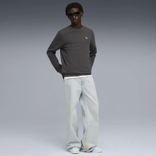 Puma 68472744 Ess Elevated Crew Erkek Sweatshirt - Resim 4